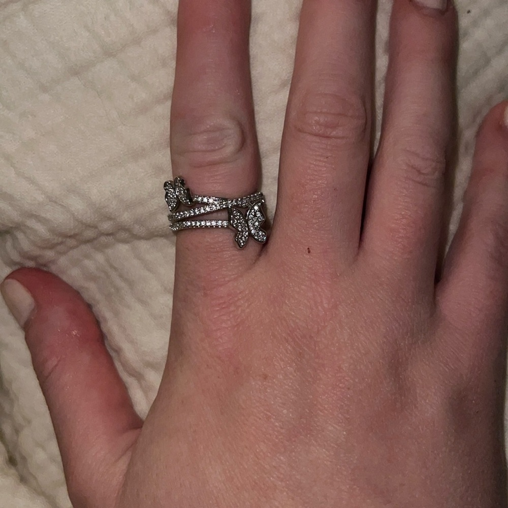 Swarovski butterfly ring